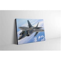 f-22 raptor canvas print wall art - f-22 raptor poster - f-22 raptor artwork - f-22 raptor painting - f-22 raptor gift -