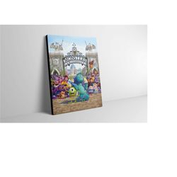 monsters inc canvas wall art - monsters inc poster - monsters inc print - monsters inc artwork - monsters inc painting w