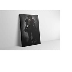 pennywise it movie poster canvas print - pennywise it wall art - pennywise it wall decor - pennywise painting gift - pen