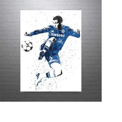 eden hazard chelsea soccer art poster-free us shipping