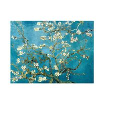 vincent van gogh almond blossom vintage art poster-free us shipping