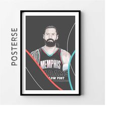 memphis grizzlies steven adams nba posters, cool posters, basketball coach gift