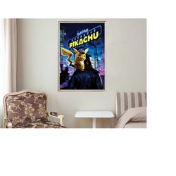 detective pikachu - movie posters - movie collectibles - unique customized poster gifts