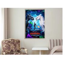 how to train your dragon the hidden world - movie posters - movie collectibles - unique customized poster gifts
