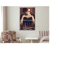 the queens gambit - movie posters - movie collectibles - unique customized poster gifts