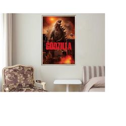 godzilla - movie posters - movie collectibles - unique customized poster gifts