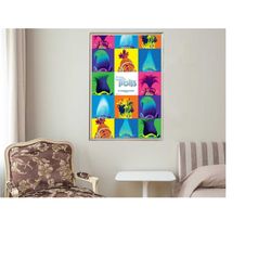 trolls - movie posters - movie collectibles - unique customized poster gifts