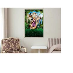 tangled - movie posters - movie collectibles - unique customized poster gifts