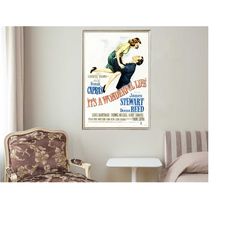 it's a wonderful life - movie posters - movie collectibles - unique customized poster gifts
