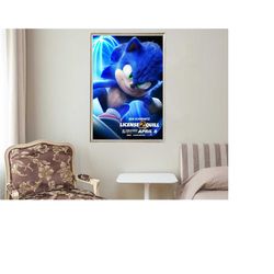 sonic the hedgehog 2 - movie posters - movie collectibles - unique customized poster gifts