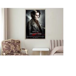 sweeney todd - movie posters - movie collectibles - unique customized poster gifts