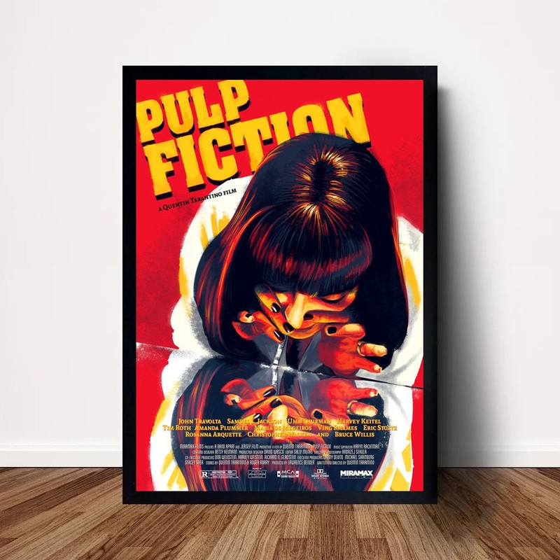 Pulp Fiction Movie Poster Canvas Wall Art Home Decor (No Frame).jpg