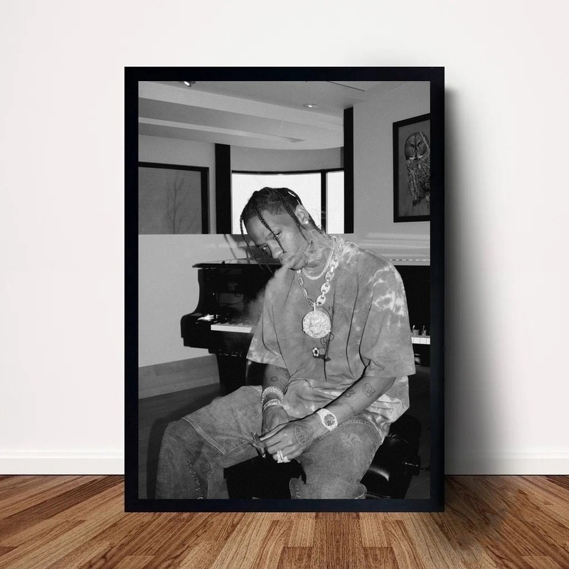 Travis Scott Music Poster Canvas Wall Art Home Decor (No Frame).jpg