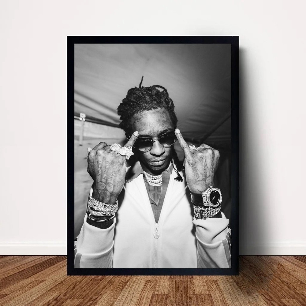 Young Thug Music Poster Canvas Wall Art Home Decor (No Frame) 1.jpg
