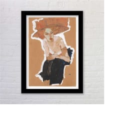framed egon schiele art poster print die hmische