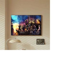 kingdom hearts classic game bedroom art canvas poster-unframe-8x12'',12x18''14x21''16x24''20x30''24x36''