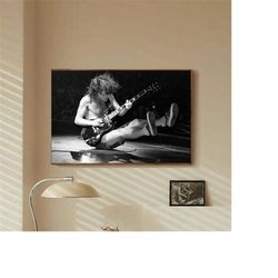 angus young duck walk celebrity music star bedroom art canvas poster-unframe-8x12'',12x18''14x21''16x24''20x30''24x36''