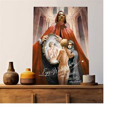 eyes wide shut movie canvas style poster, movie poster, home wall art, film poster art print...