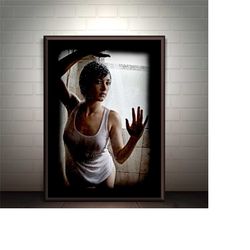 heavy rain poster, madison page shower poster,sexy woman in the shower, gaming poster, video game poster, gamer poster