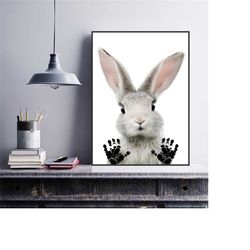 baby's first handprint, cute keepsake, nursery art, baby shower gift, first birthday, instant digital download