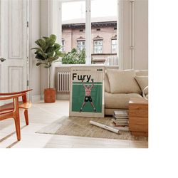 tyson fury poster, boxing poster, tyson fury art, boxing wall art, boxing digital print, living room and office art, mid