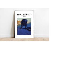 trolljegeran movie art print | movie poster | norwegian movie poster | monster movie poster | norwegian movie poster