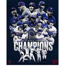 2023 texas rangers are world champions poster