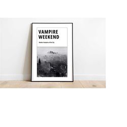 vampire weekend digital art print | modern vampires of the city album poster