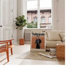 stefanos tsitsipas poster, tennis digital poster, stefanos tsitsipas inspired poster, tsitsipas digital prints art. 11x1