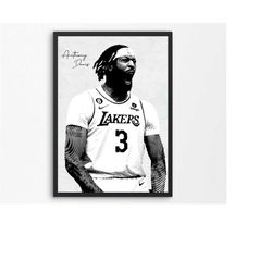 anthony davis poster ad poster la lakers nba wall decor basketball prints for kids, men, bedroom, mancave, office, gym,