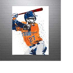 jose altuve houston astros baseball art poster-free us shipping