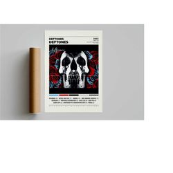 deftones posters / deftones poster, album cover poster, print wall art, poster, home decor, around the fur, deftones, ad