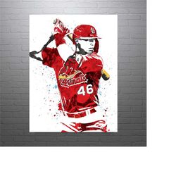 paul goldschmidt st. louis cardinals baseball art poster-free us shipping