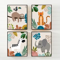 boho nursery decor - set 3 - baby boy nursery - safari nursery decor - nursery prints - nursery wall prints - nursery wa