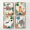 Boho nursery decor - Set 3 - Baby Boy Nursery - Safari Nursery decor - Nursery prints - Nursery wall prints - Nursery wall art - Baby animal.jpg