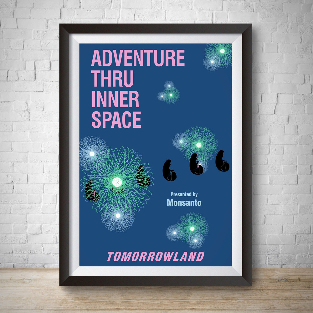 Adventure Through Inner Space Tomorrowland Attraction Poster, Disneyland Vintage Disney Kids Bedroom Disney Retro Disneyland Poster Disney.jpg