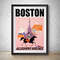 Boston Travel Poster 1950 Vintage Allegheny Airlines Vintage Advertisement Poster Wall Art Paul Revere British Are Coming.jpg