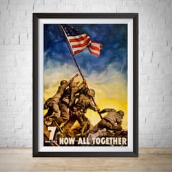 propaganda poster world war ii propaganda buy bonds poster iwo jima reproduction military poster world war i poster wall