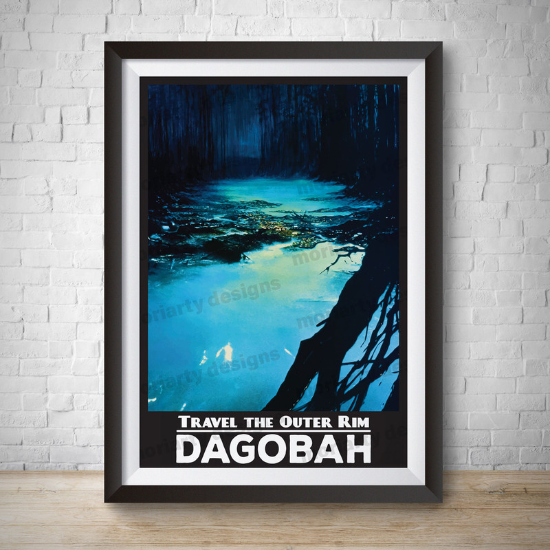 Star Wars Dagobah Star Wars Travel Poster Star Tours Disneyland Vintage Disney Print Dagobah Travel Star Wars Poster Wall Art Kids Bedroom.jpg