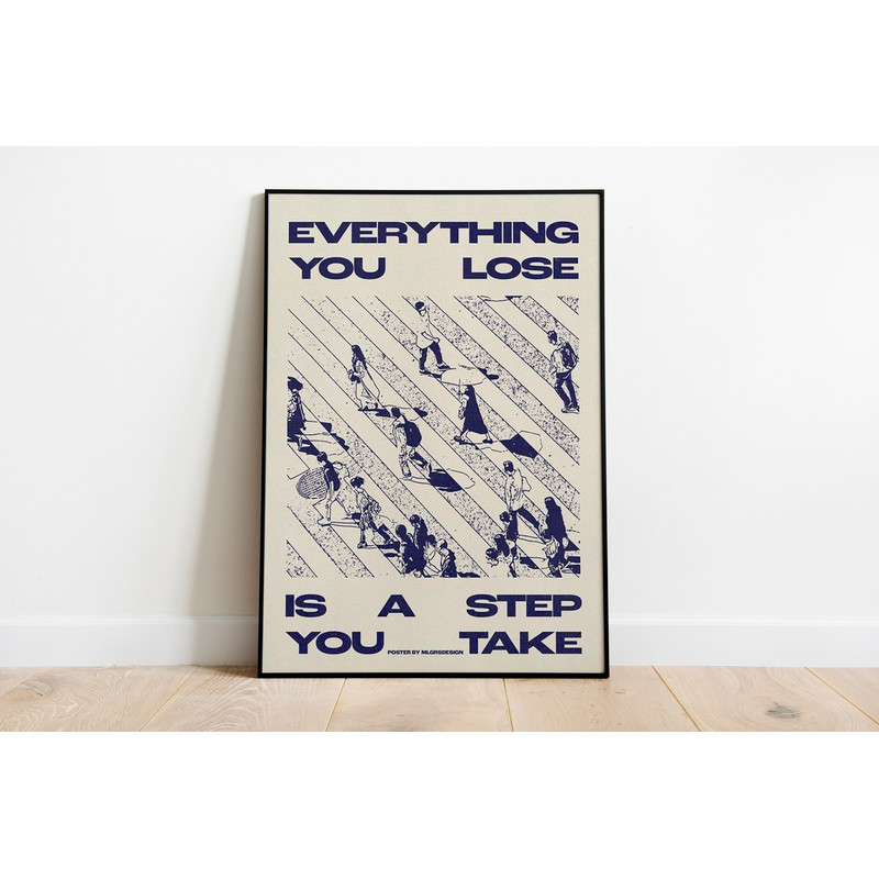 Everything You Lose Is A Step You Take Print Art, Album Cover Polaroid Poster, Album Wall Art Decor, Retro Music Gift,Christmas Room Decor.jpg