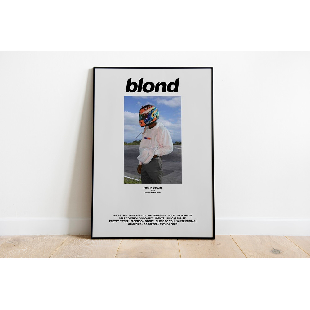 Frank Ocean Blonde Vintage Print Art, Album Cover Polaroid Poster, Album Wall Art, Room Decor, Retro Music Gift, Christmas Room Decor.jpg