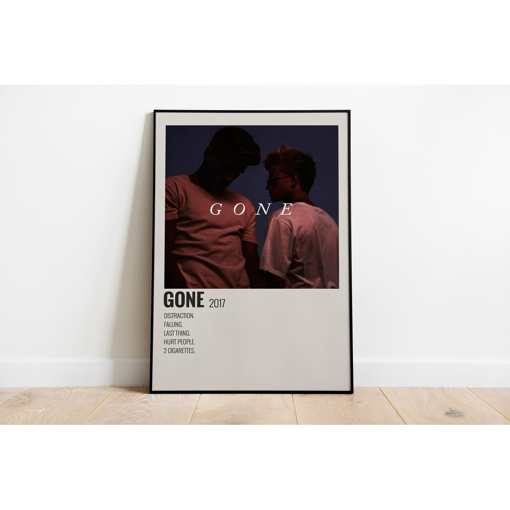 Gone by Maja Custom Vintage Art Print, Album Cover Polaroid Poster, Album Wall Art, Room Decor, Retro Music Gift, Christmas Room Decor.jpg