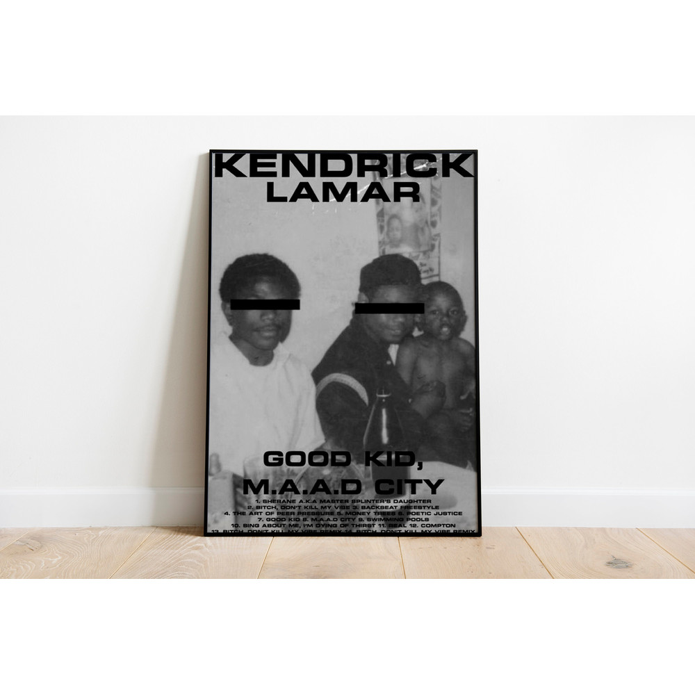 Kendrick Lamar Album Cover Poster, Album Polaroid Printed Art, Song Lyrics Playlist Wall Art, Music Gift, Retro Music Christmas Decor.jpg