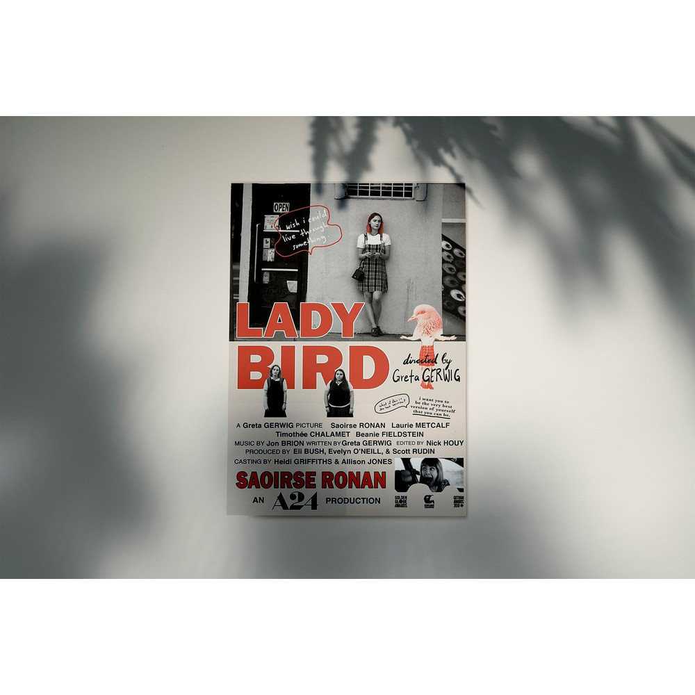 Lady Bird Films Poster, Film Canvas, Album Wall Art, Modern Home Room Poster, Modern Poster, Home Decor, Retro Vintage Movie Poster.jpg