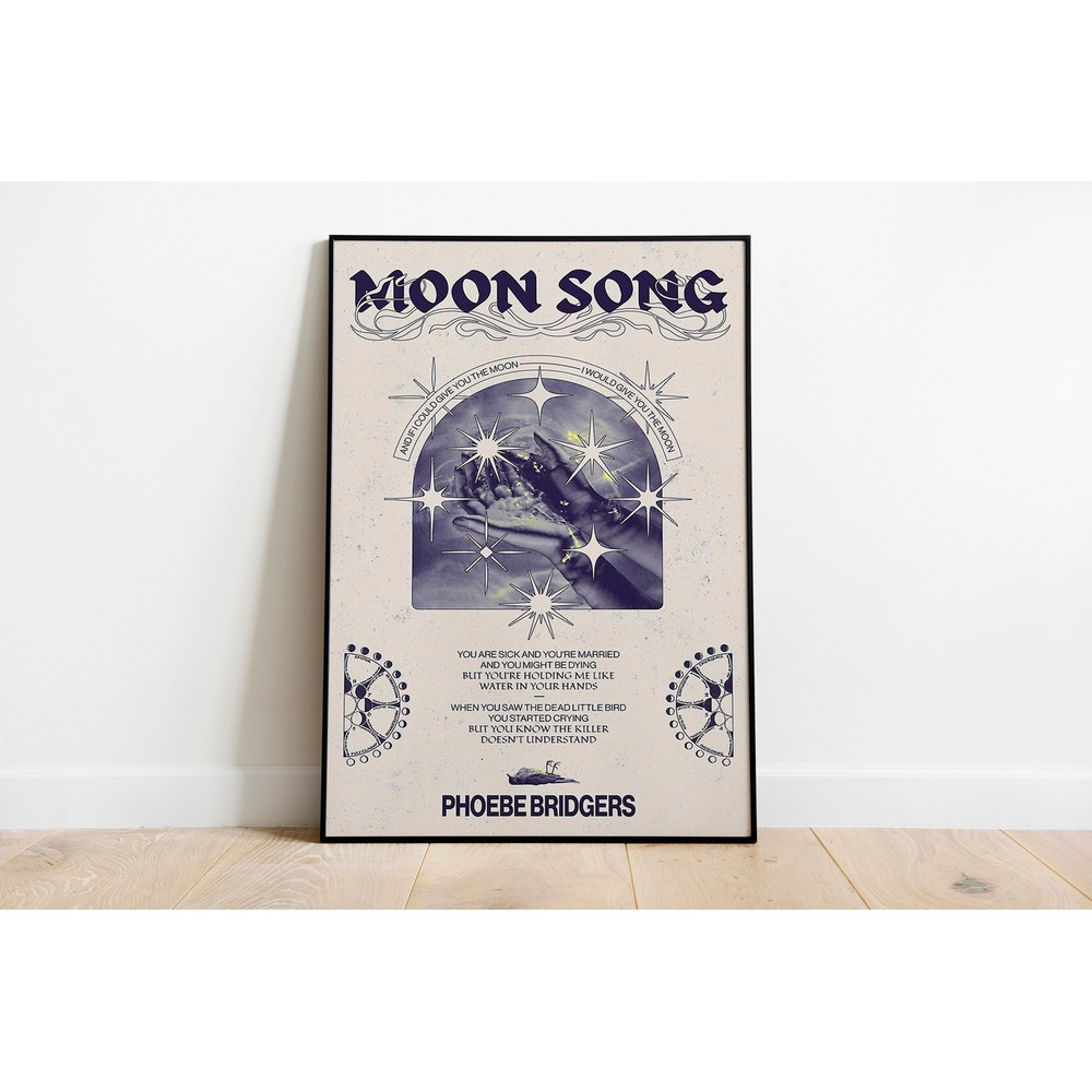 Phoebe Bridgers Album Cover Poster, Album Polaroid Printed Art, Song Lyrics Playlist Wall Art, Music Gift, Retro Music Christmas Decor.jpg