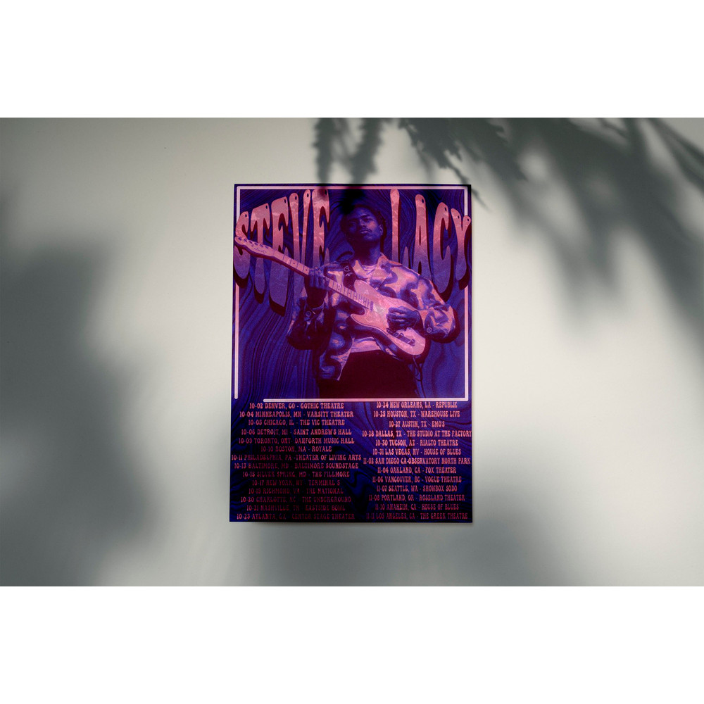 Steve Lacy Music Tour Album Print, Vintage Album Printed Art, Song Lyrics Poster, Retro Music Lover Decor, Music Wall Art, Gift For Her.jpg