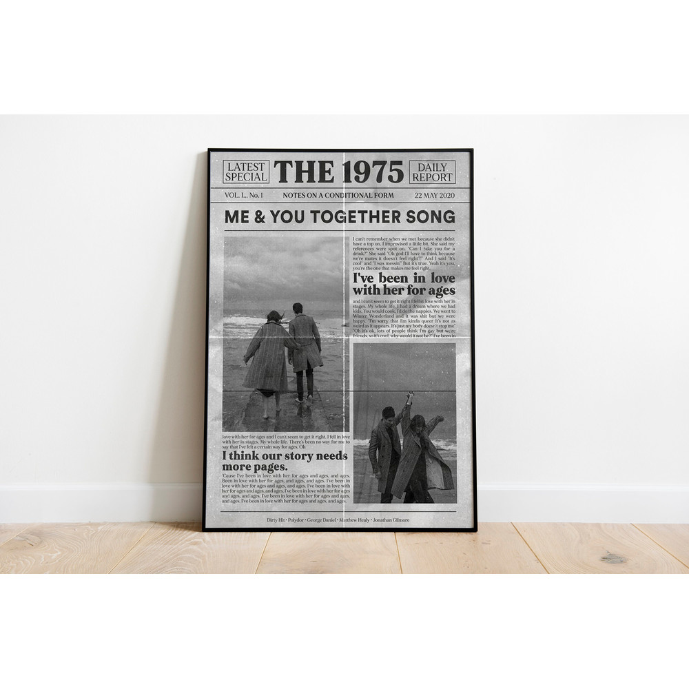The 1975 Retro Album Cover Poster, Aesthetic Album Polaroid Printed Art, Song Lyrics Wall Art, Retro Music Decor, Music Gift For Fan.jpg
