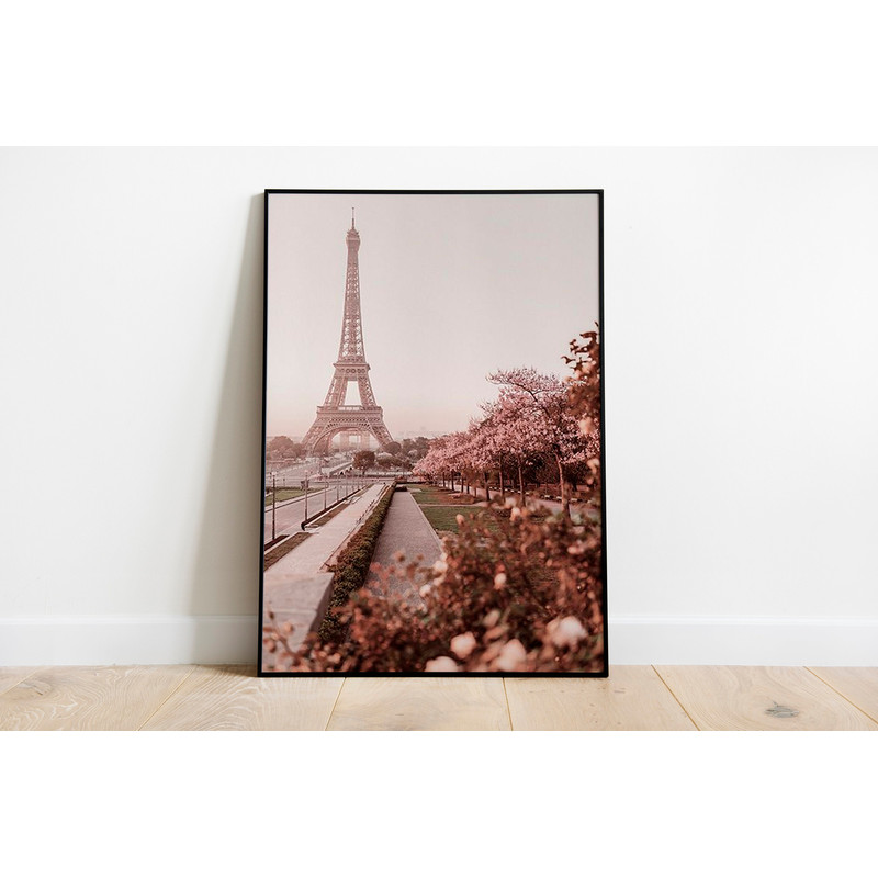 Vintage Morning in Paris Print, Trendy Wall Decor, Paris Vintage Art, Retro Poster, Mid Century Print, Magazine Cover Art, Gallery Wall Set.jpg