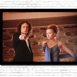 10 things i hate about you movie poster, 10 things posters print wall art, 10 things i hate about you movie poster, canv