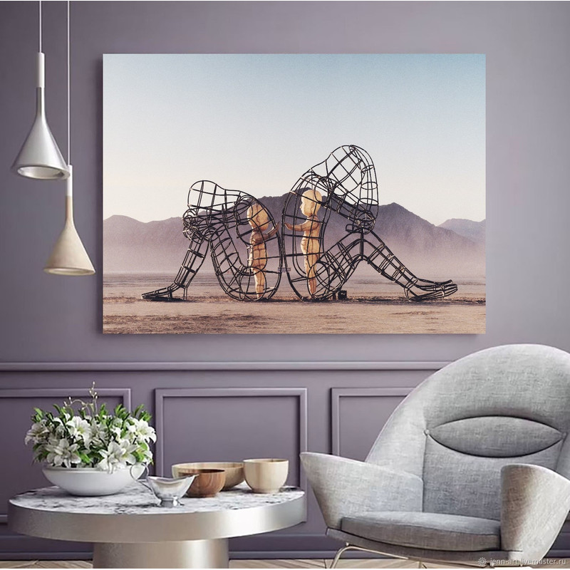 Alexander Milov Love ART Canvas Print, Love The Your inner Child Poster, inner Child Art,Burning Man Canvas, Ready To Hang,Mother's Day Gift 1.jpg